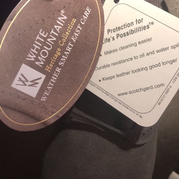 🆕 White Mountain {KOKO} Suede Wedge Heel Faux Fur Lined Booties - Picture 11 of 15